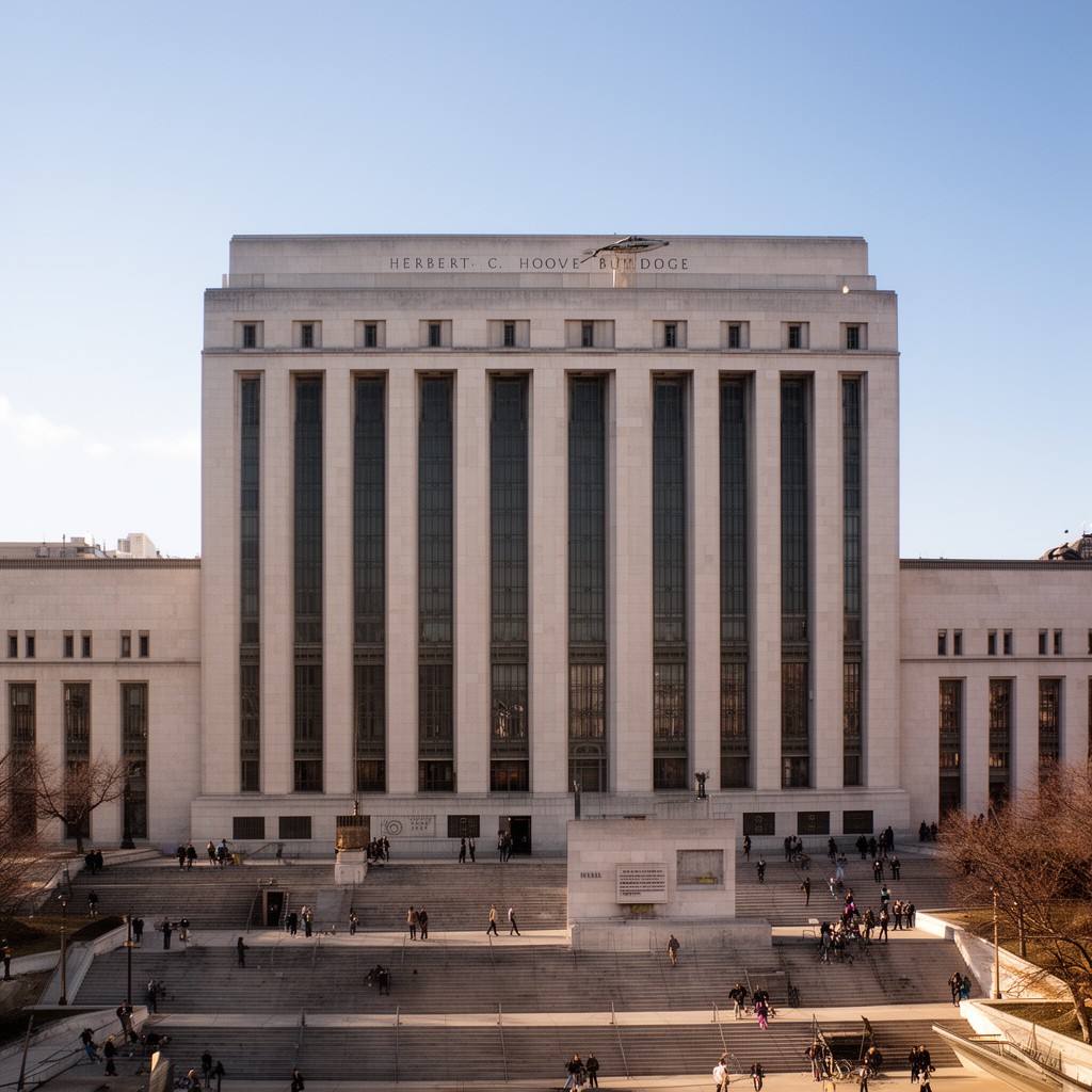 AI-generated illustration of Herbert C. Hoover Building