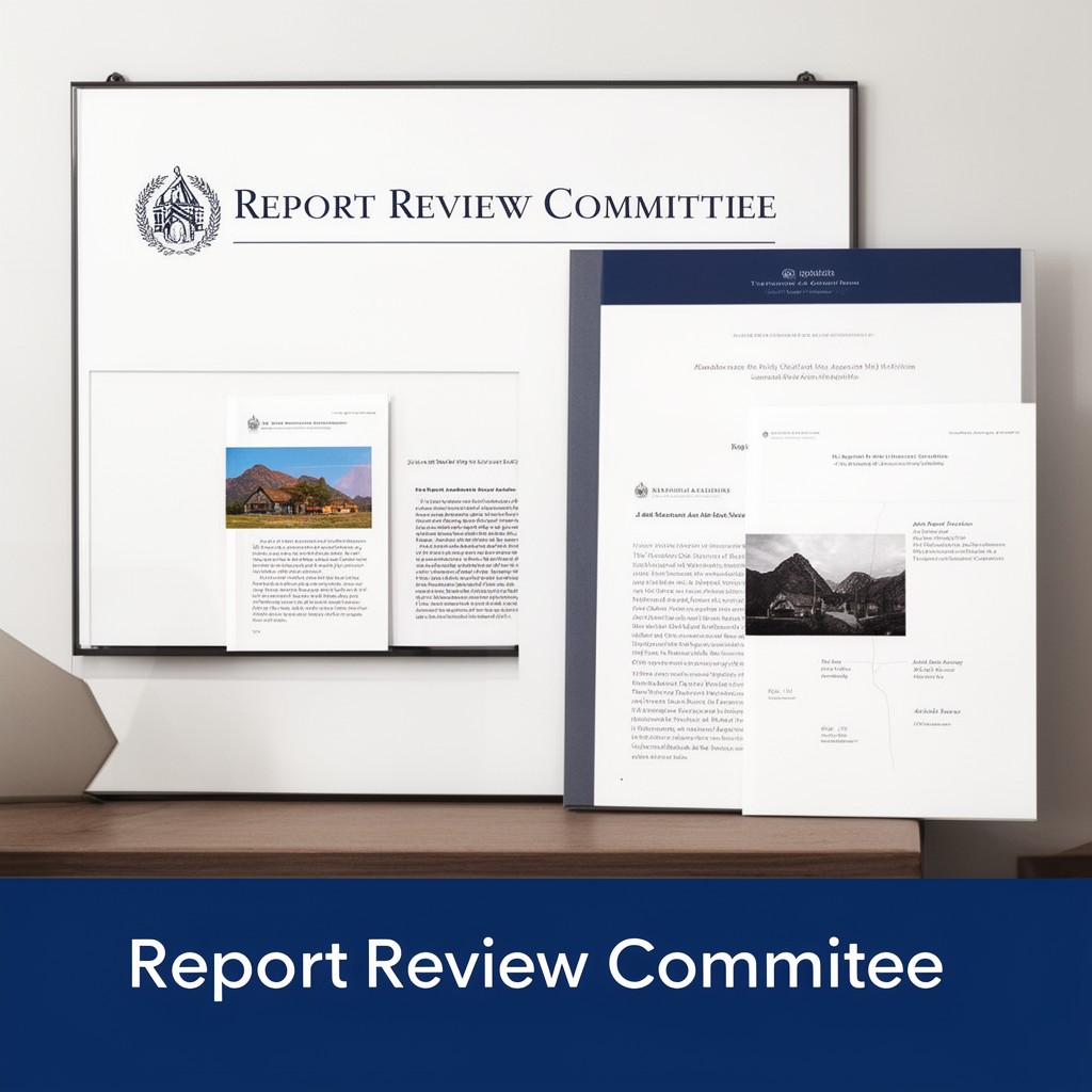 AI-generated illustration of Report Review Committee of the National Academies