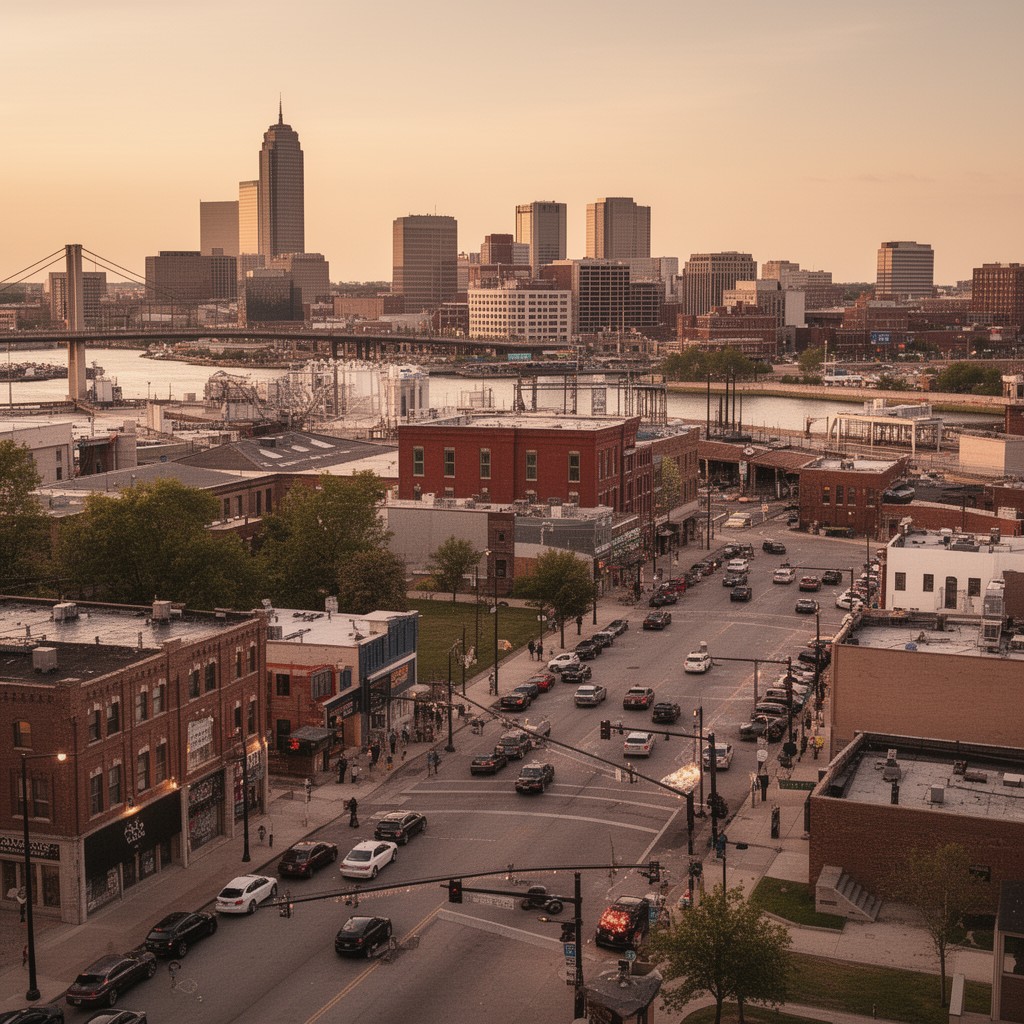 AI-generated illustration of Kansas City, Kansas