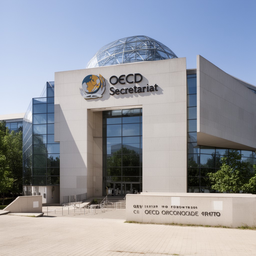 AI-generated illustration of OECD Secretariat