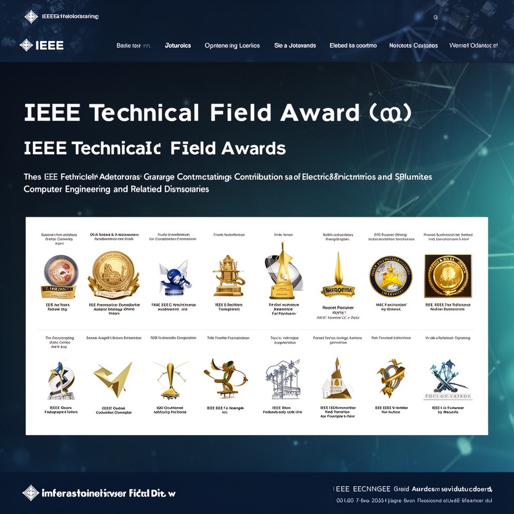 AI-generated illustration of IEEE technical field awards