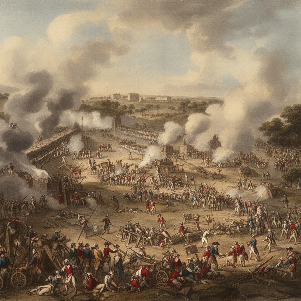 AI-generated illustration of Siege of Yorktown