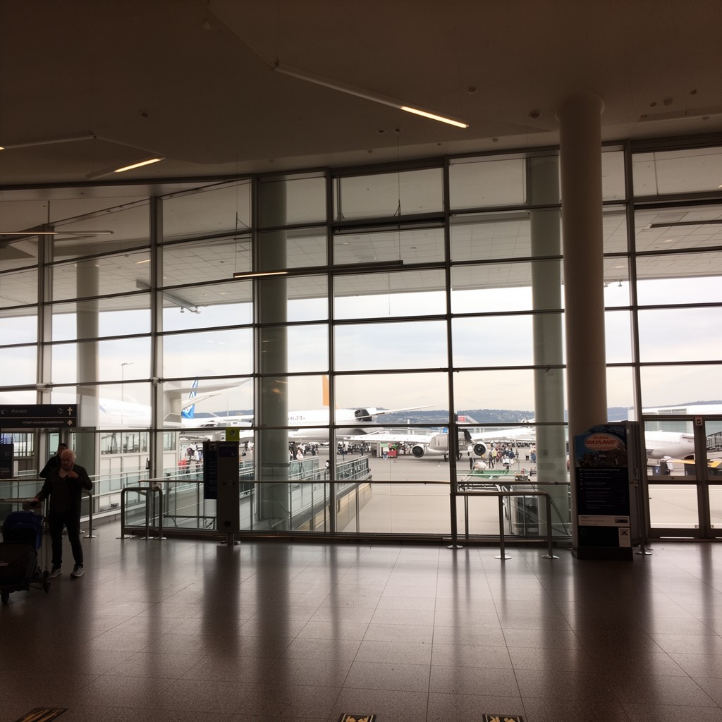AI-generated illustration of Portland International Airport