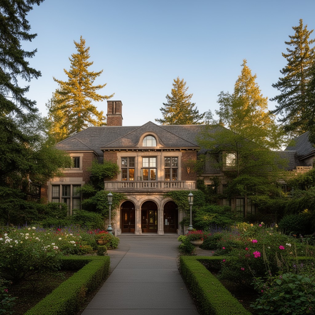 AI-generated illustration of Reed College