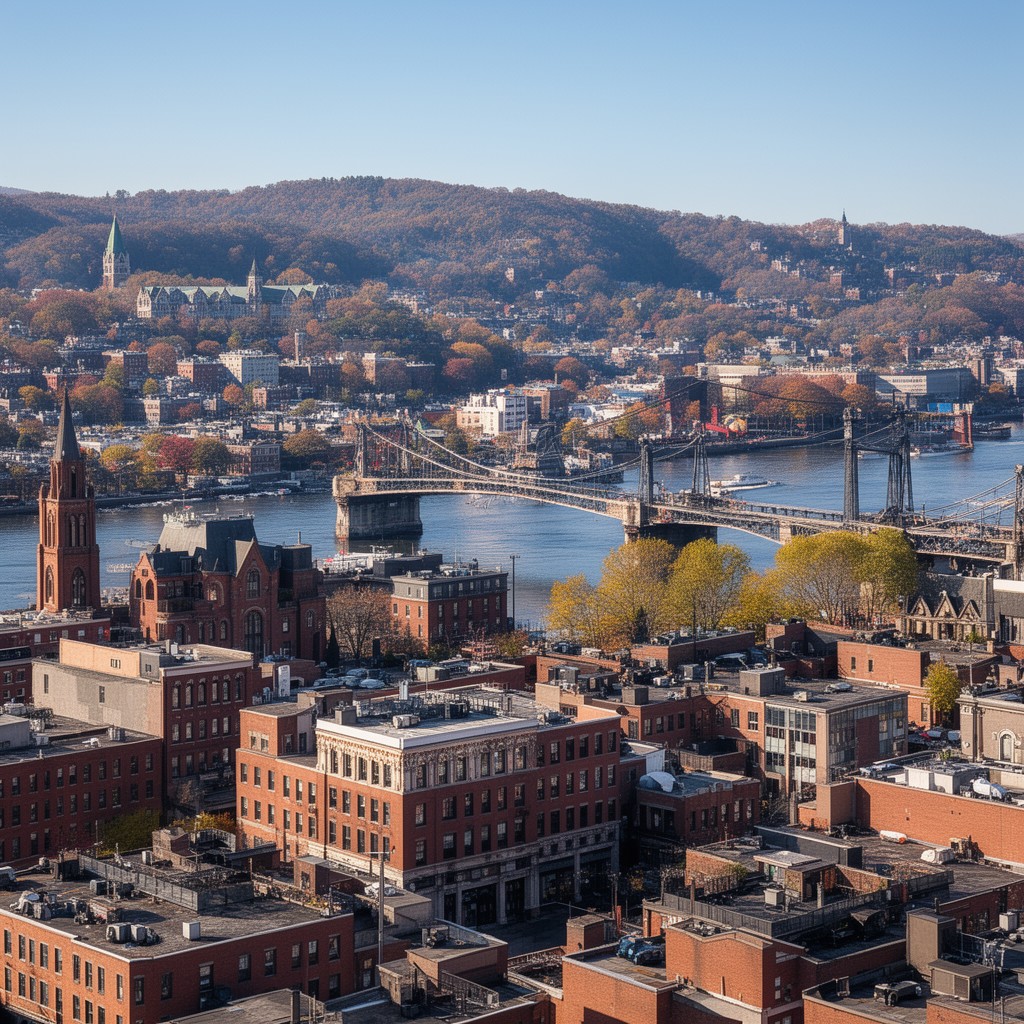 AI-generated illustration of New Haven, Connecticut
