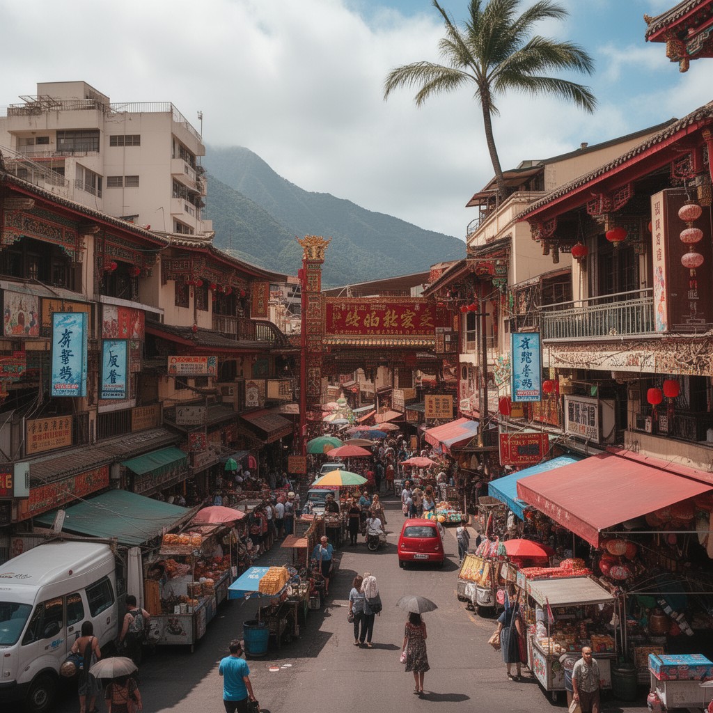 AI-generated illustration of Chinatown