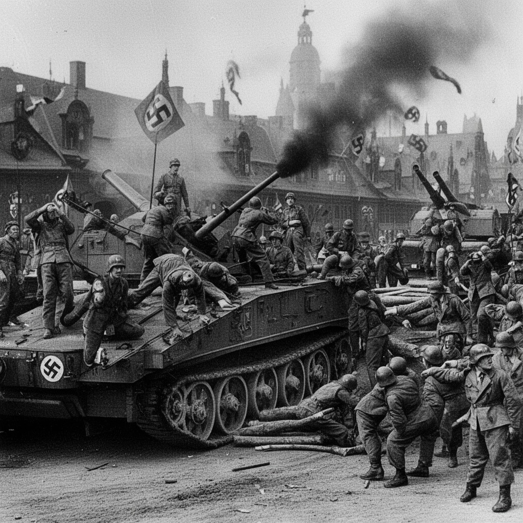 AI-generated illustration of Nazi Germany