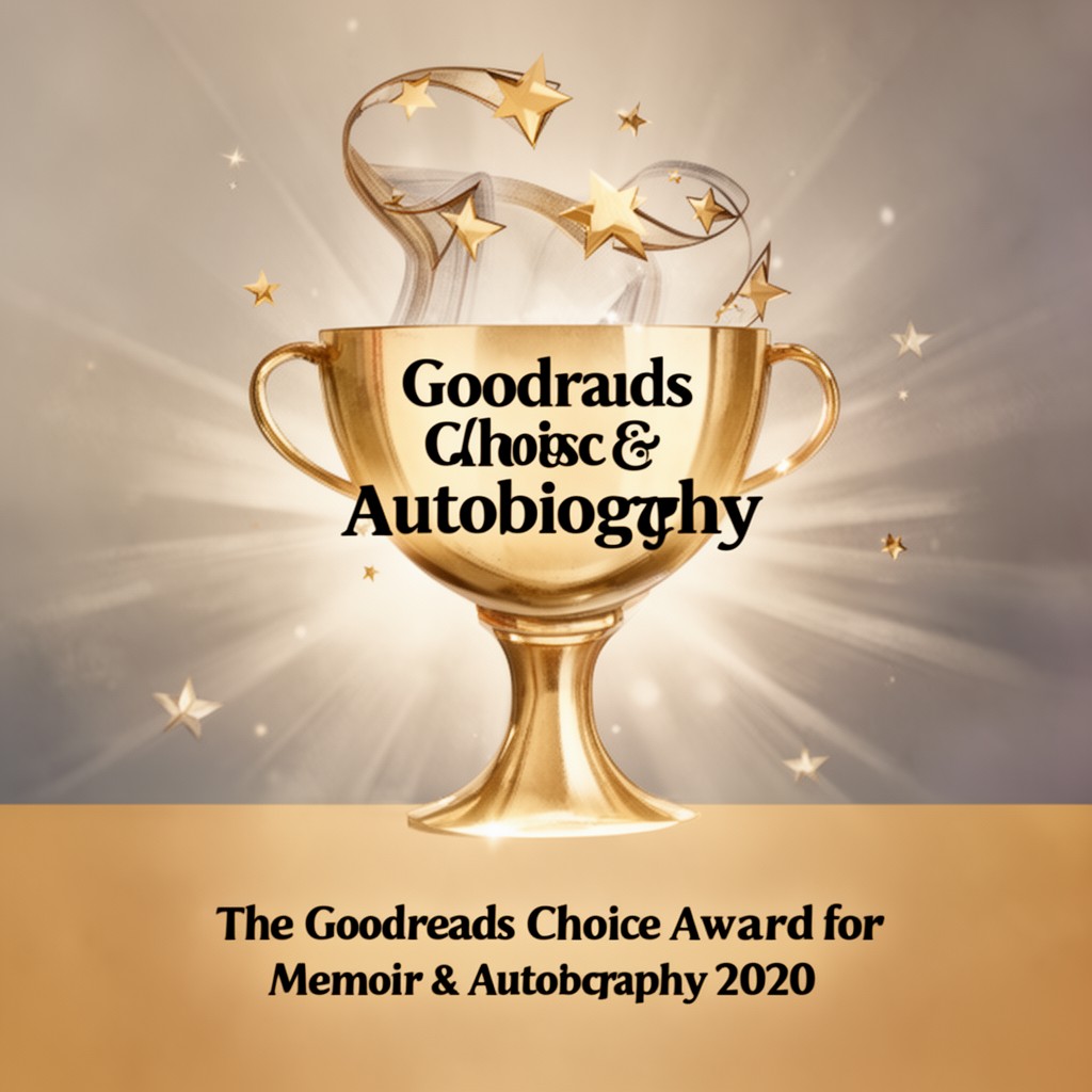 AI-generated illustration of Goodreads Choice Award for Memoir & Autobiography 2020