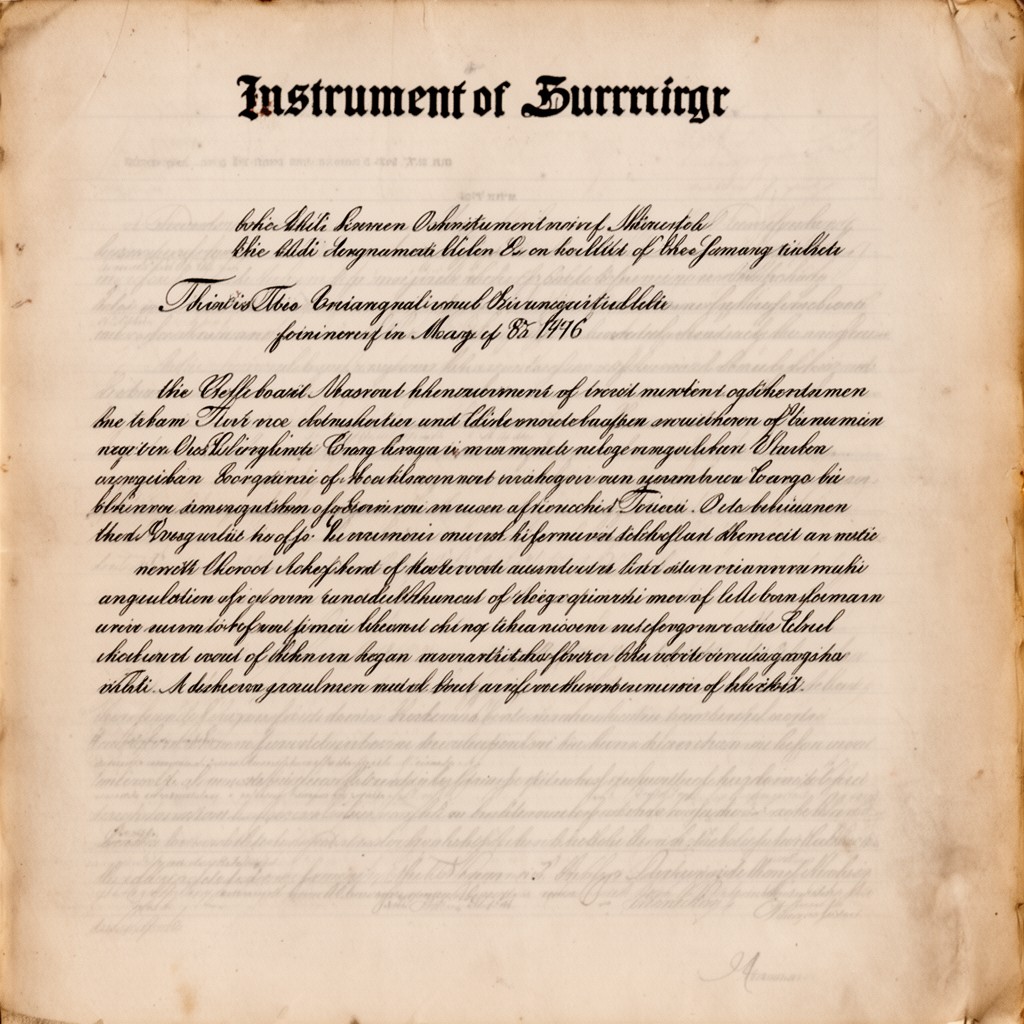 AI-generated illustration of German Instrument of Surrender