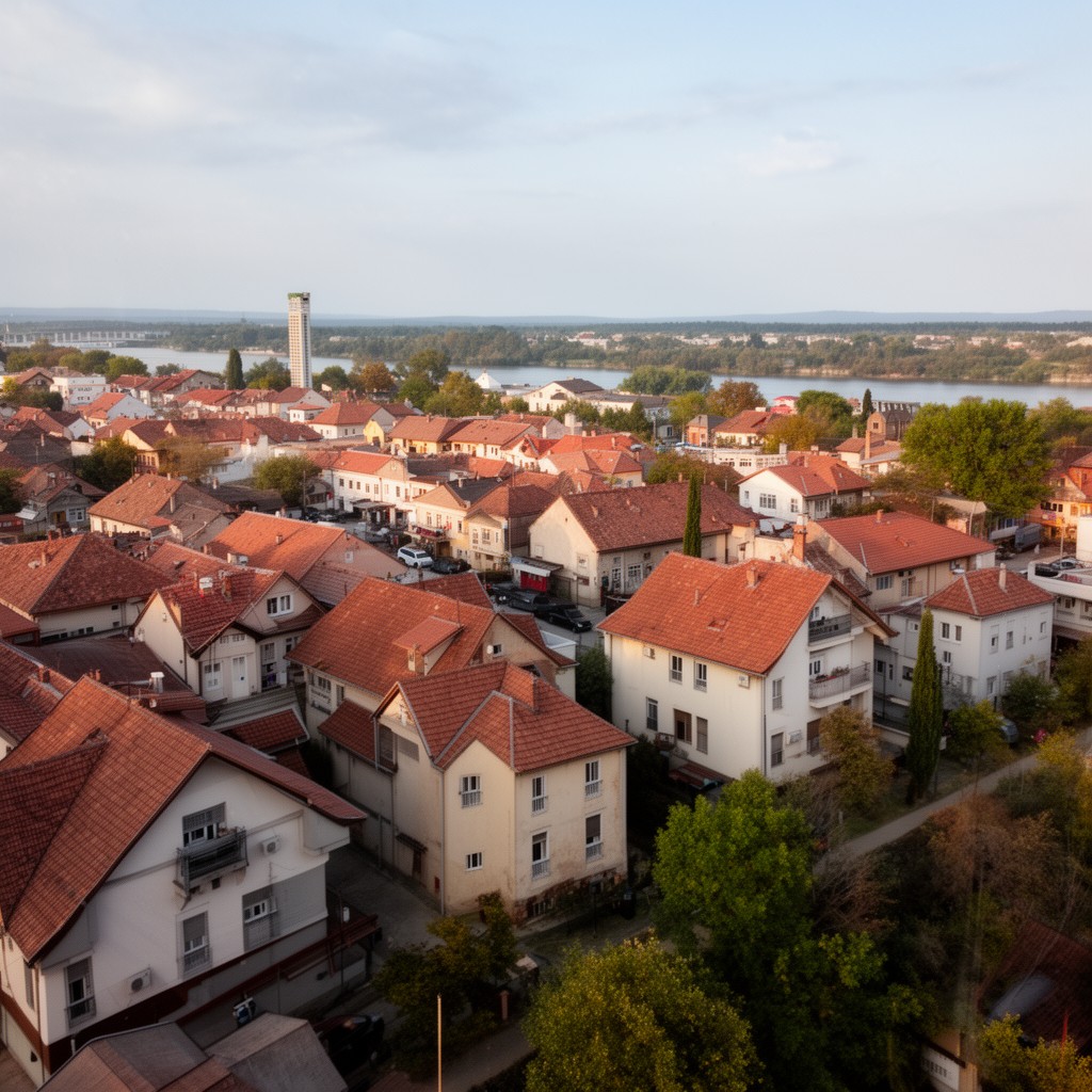 AI-generated illustration of Titel, Serbia