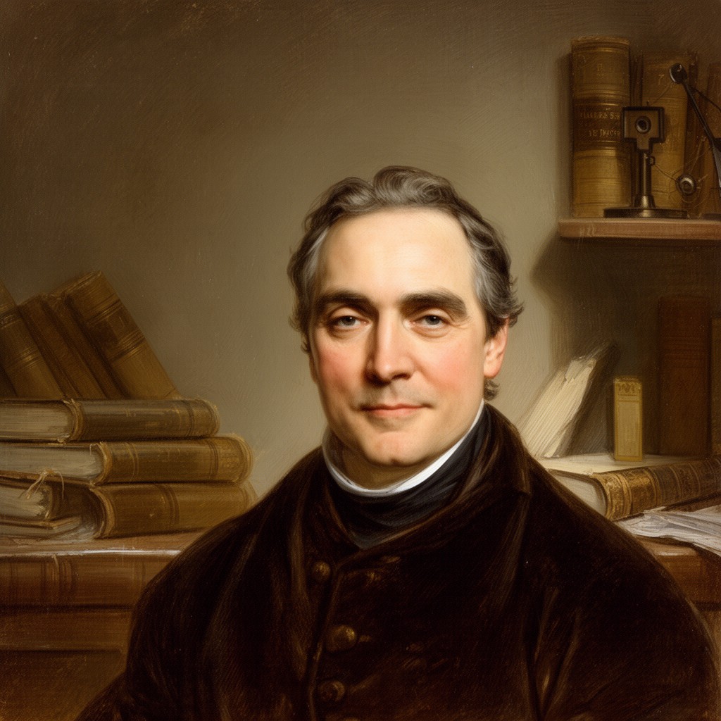 AI-generated illustration of Johann Ambrosius Barth (Annalen der Physik publisher)