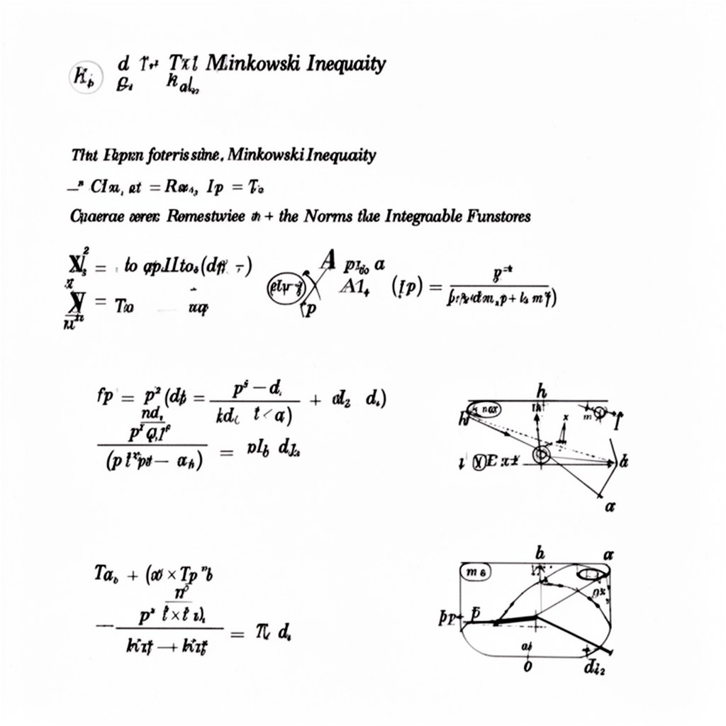 AI-generated illustration of Minkowski inequality