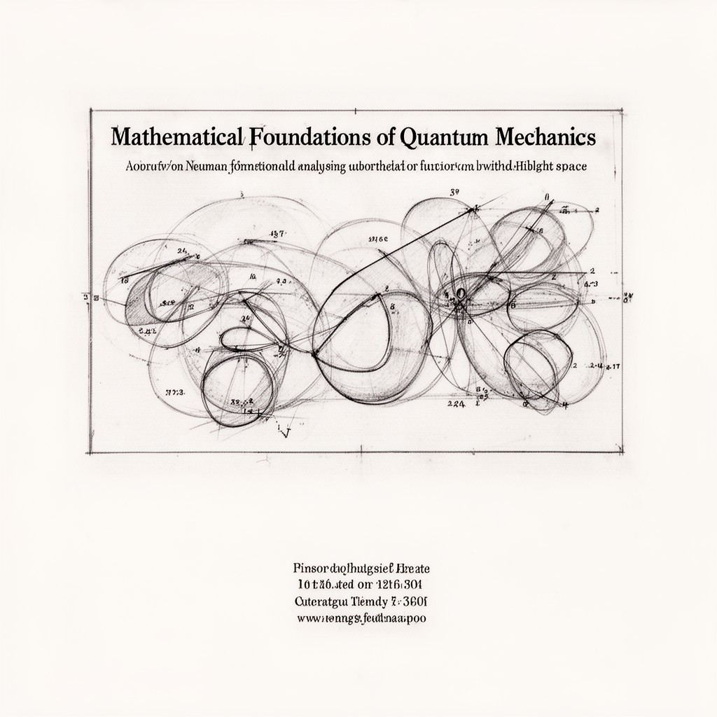 AI-generated illustration of Mathematical Foundations of Quantum Mechanics