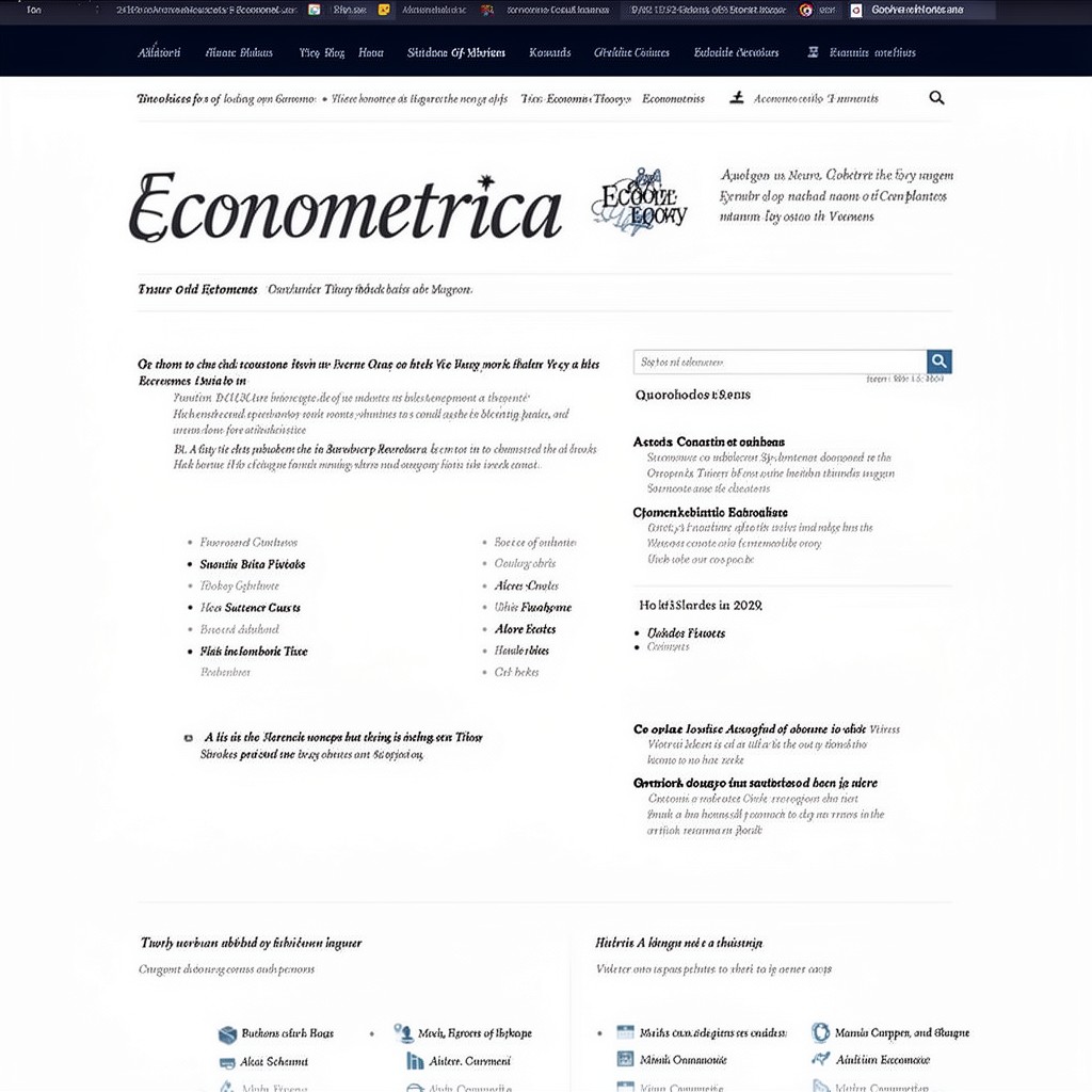AI-generated illustration of Econometrica