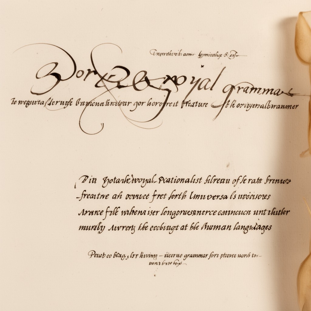 AI-generated illustration of Port-Royal Grammar