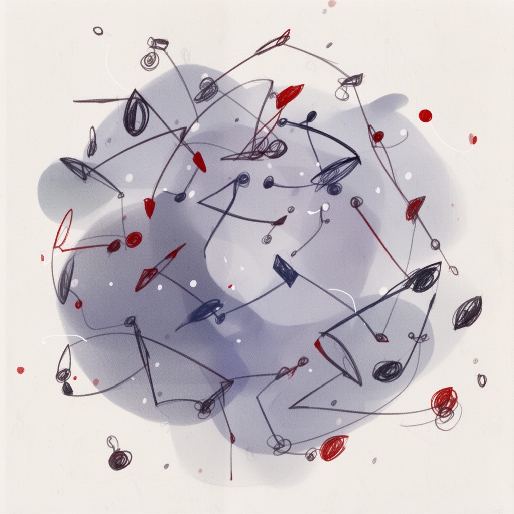 AI-generated illustration of Chomskyan linguistics