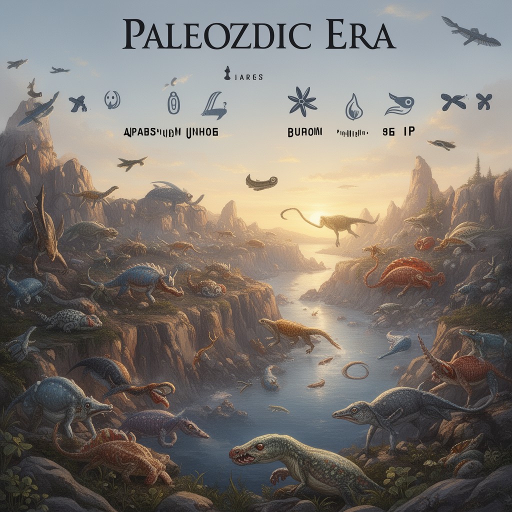 AI-generated illustration of Paleozoic Era