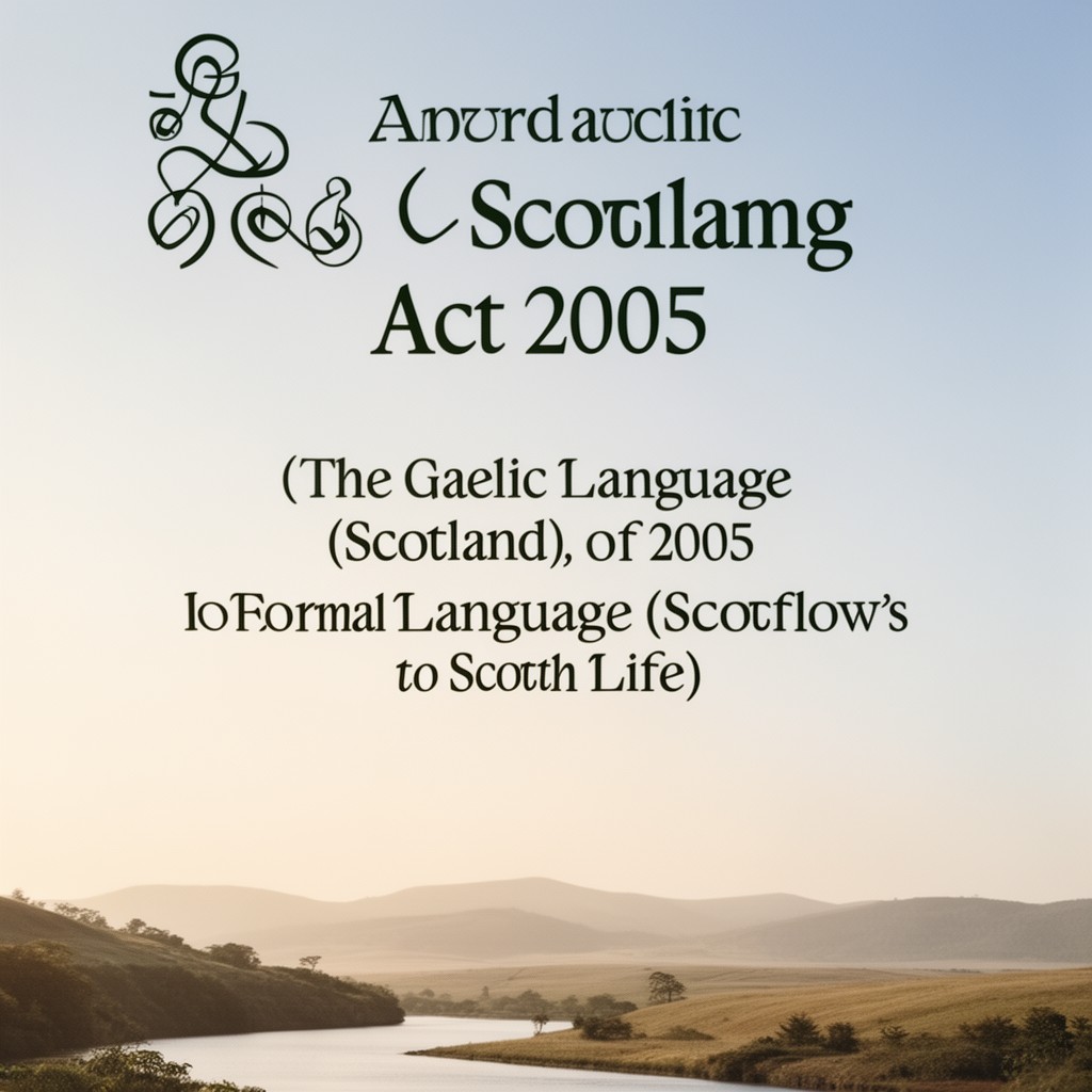 AI-generated illustration of Gaelic Language (Scotland) Act 2005