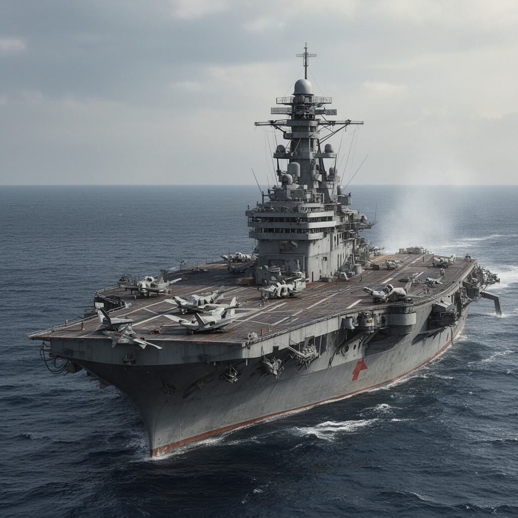AI-generated illustration of Akagi