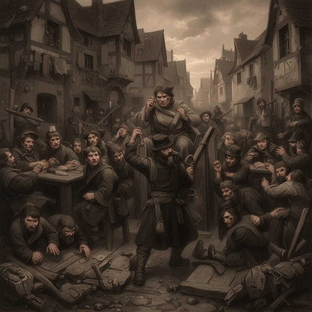 AI-generated illustration of Black Death