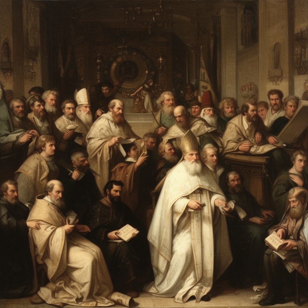 AI-generated illustration of Investiture Controversy