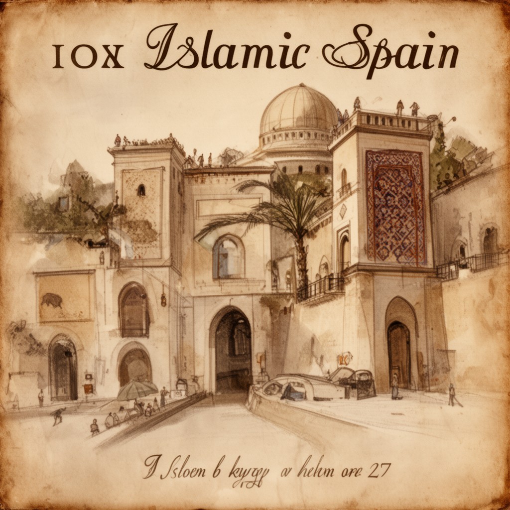 AI-generated illustration of Islamic Spain
