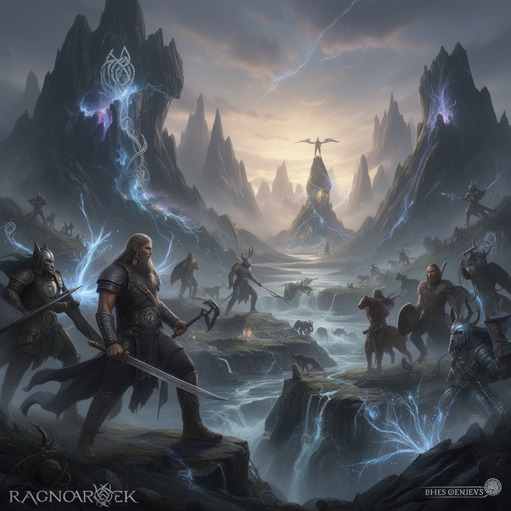 AI-generated illustration of Norse mythology