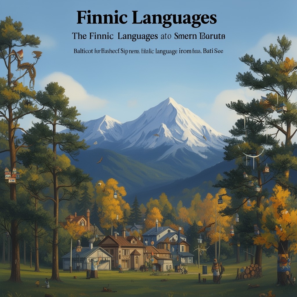 AI-generated illustration of Finnic languages