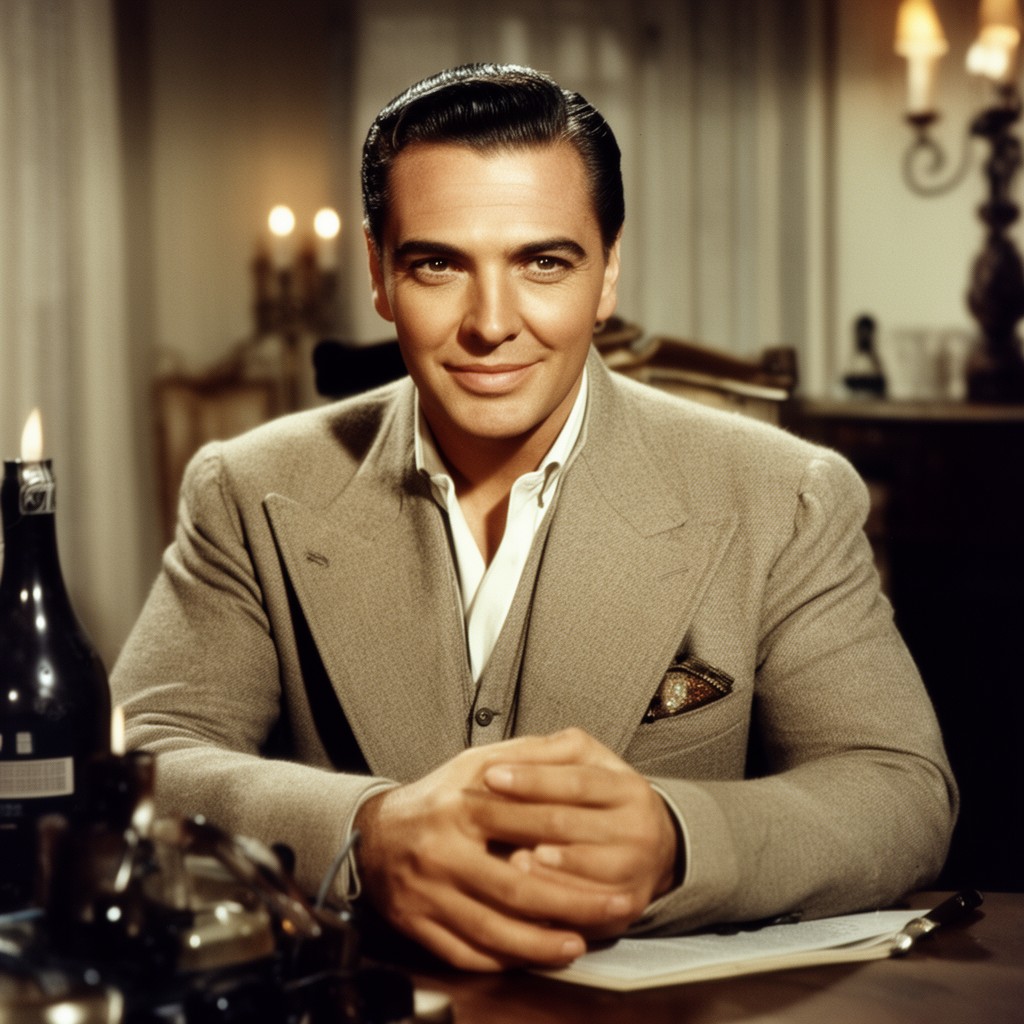AI-generated illustration of Clark Gable