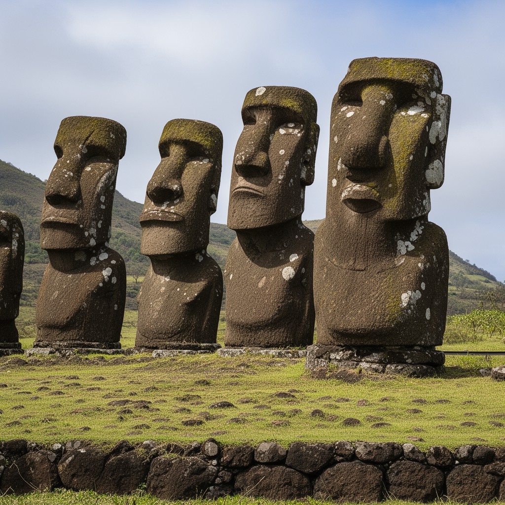 AI-generated illustration of Easter Island Standard Time