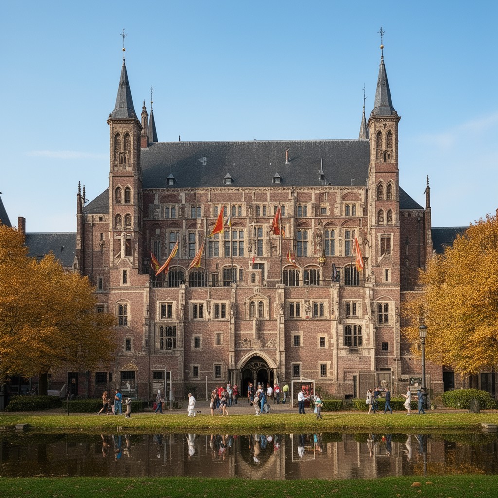AI-generated illustration of Binnenhof