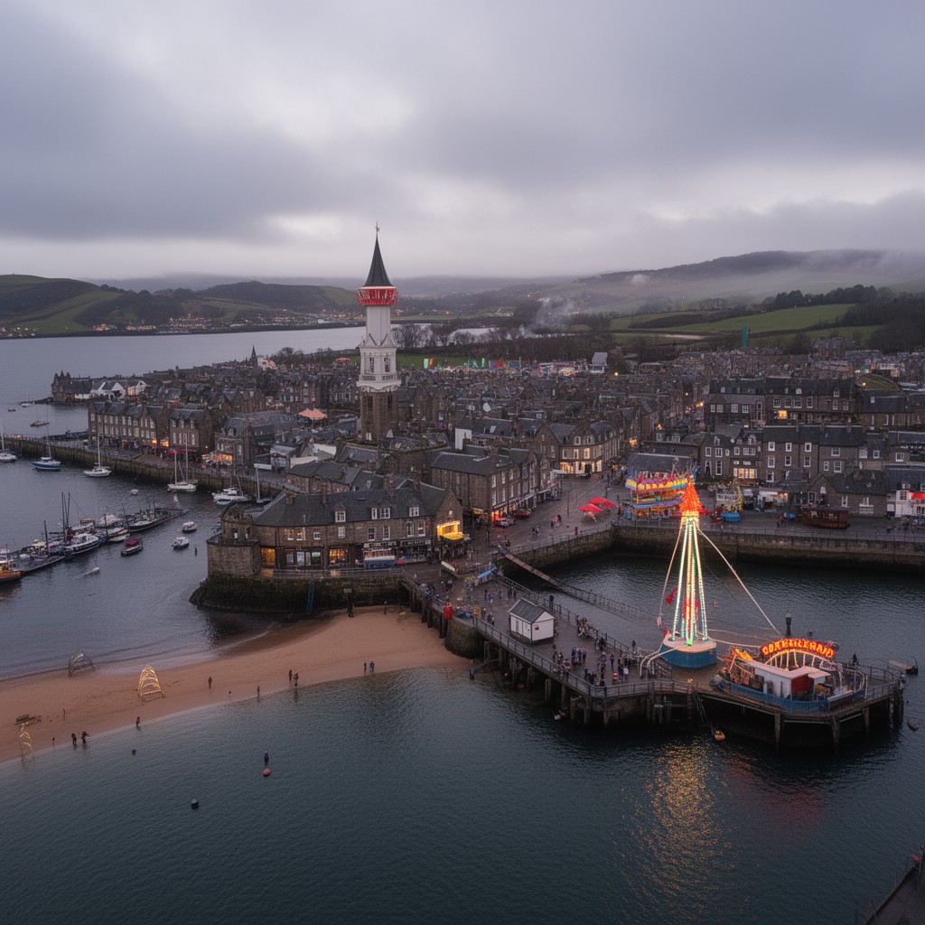 AI-generated illustration of Burntisland