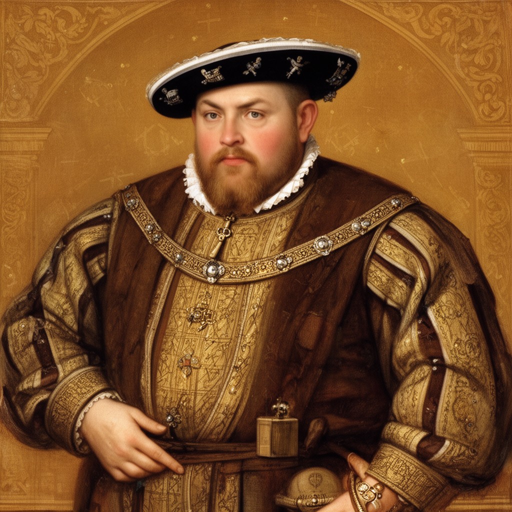AI-generated illustration of Henry VIII of England