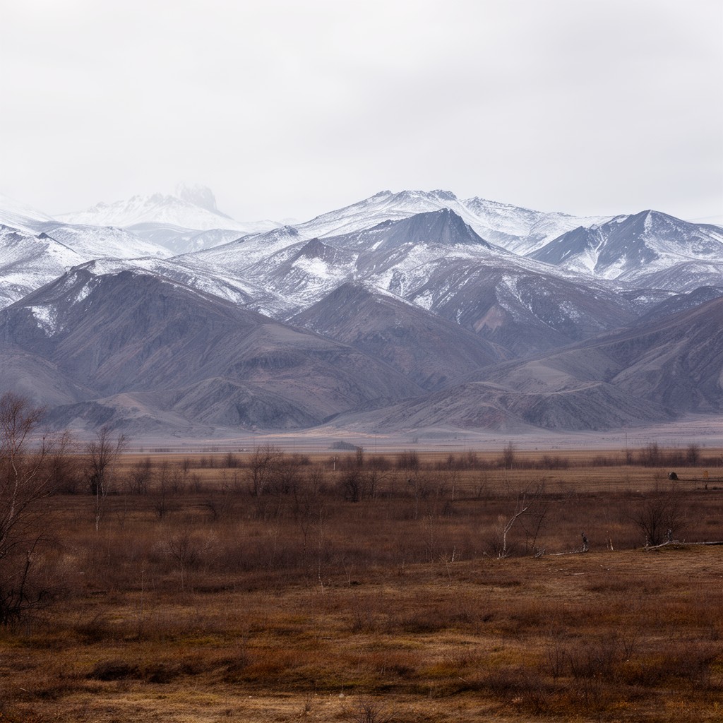 AI-generated illustration of Verkhoyansk Range