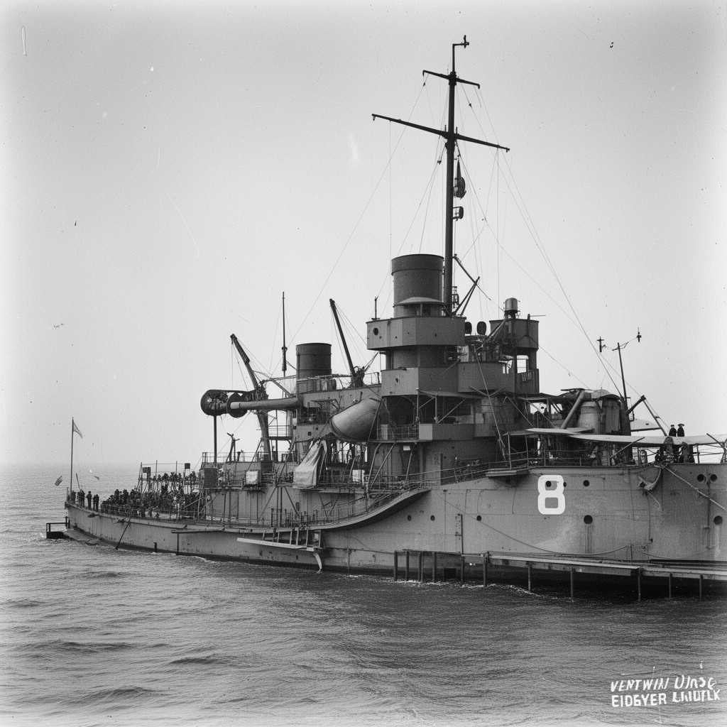 AI-generated illustration of RNAS Dunkirk