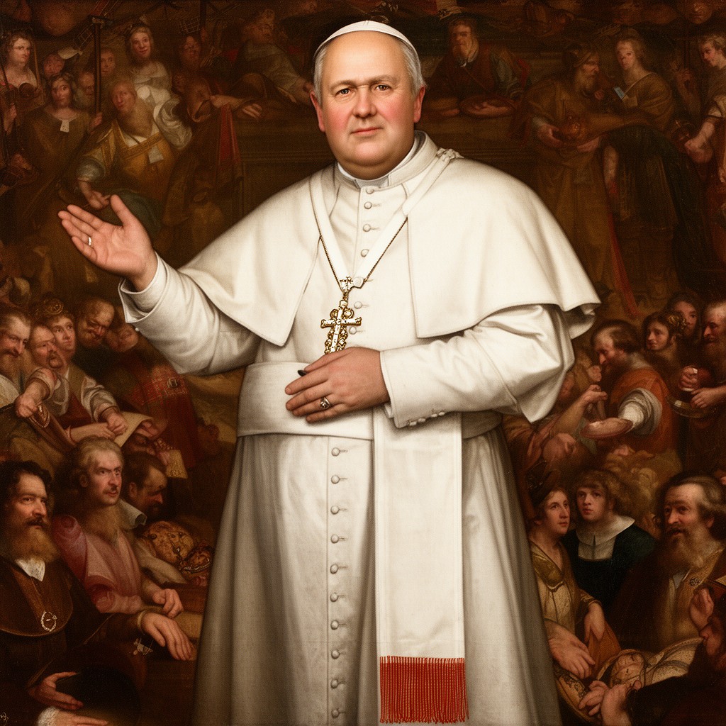 AI-generated illustration of Pope Leo X