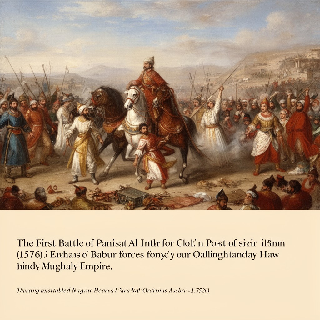 AI-generated illustration of First Battle of Panipat
