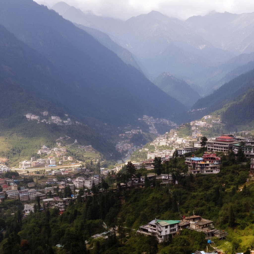 AI-generated illustration of Himachal Pradesh