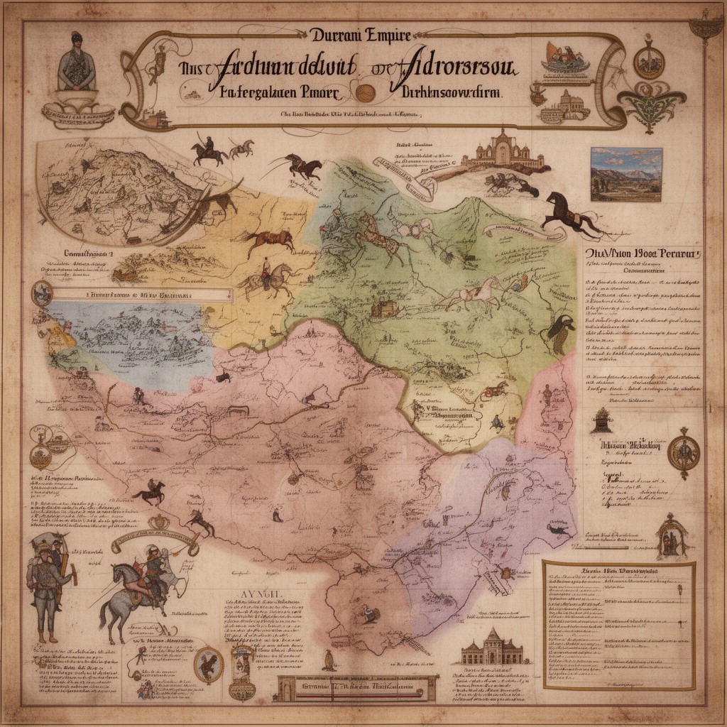 AI-generated illustration of Durrani Empire