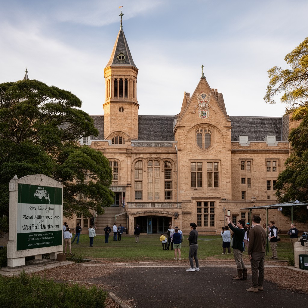 AI-generated illustration of Royal Military College, Duntroon