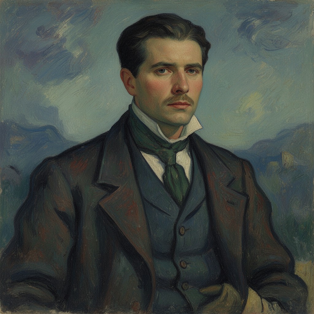 AI-generated illustration of Émile Bernard