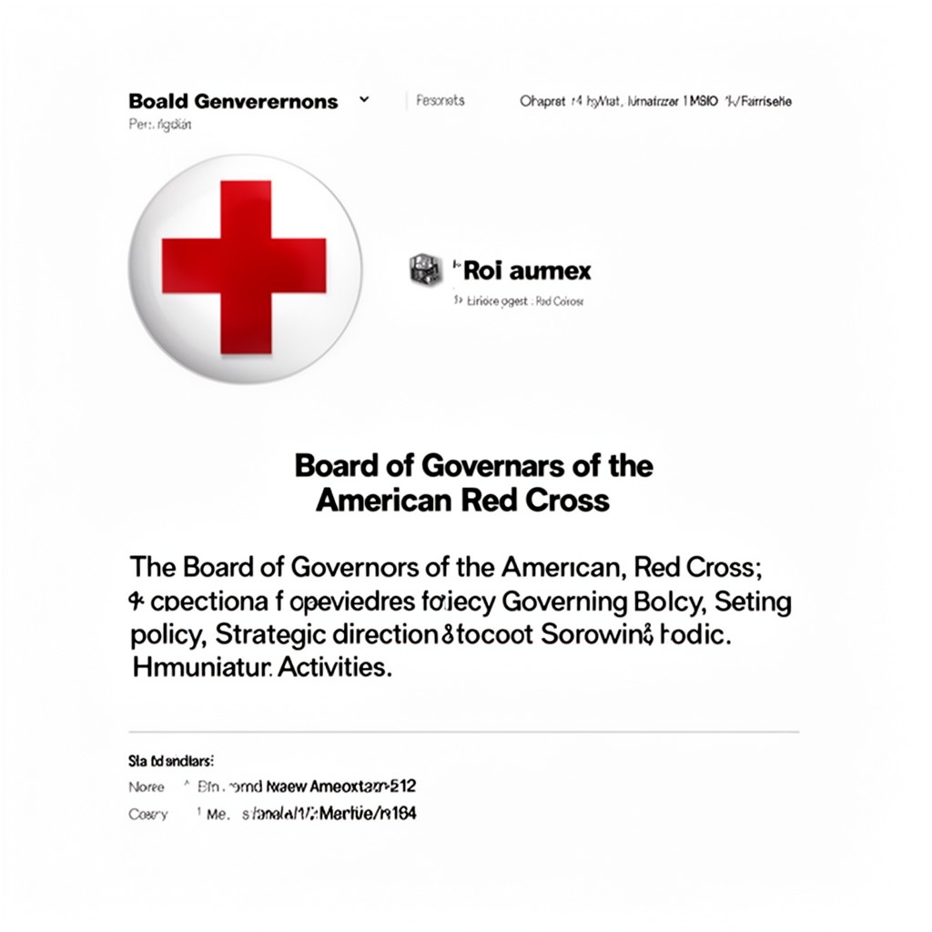 AI-generated illustration of Board of Governors of the American Red Cross