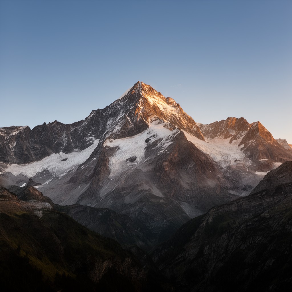 AI-generated illustration of Monte Rosa