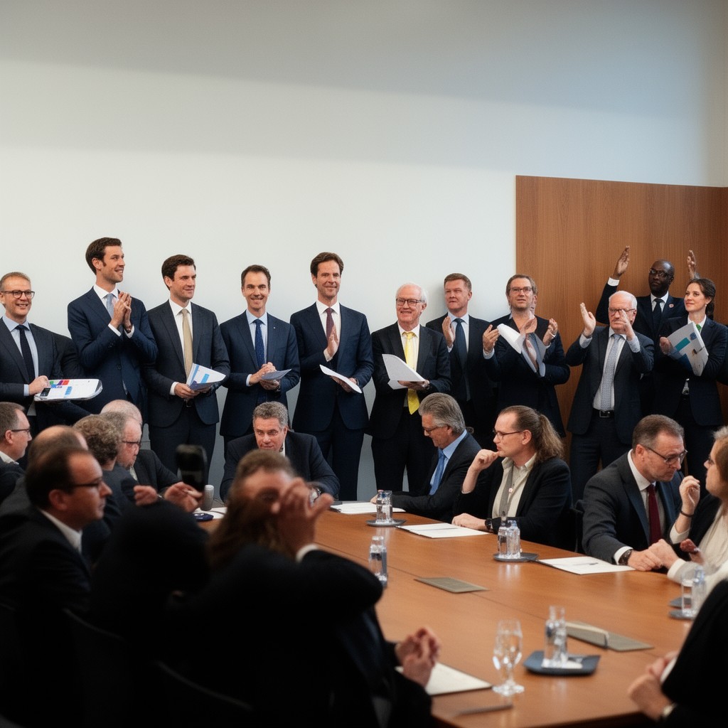 AI-generated illustration of Rutte II cabinet