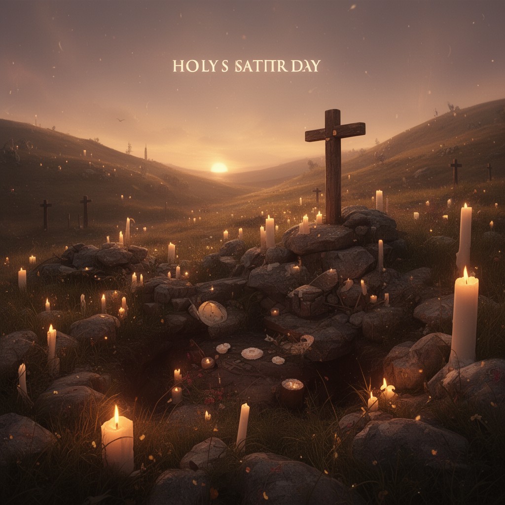 AI-generated illustration of Holy Saturday