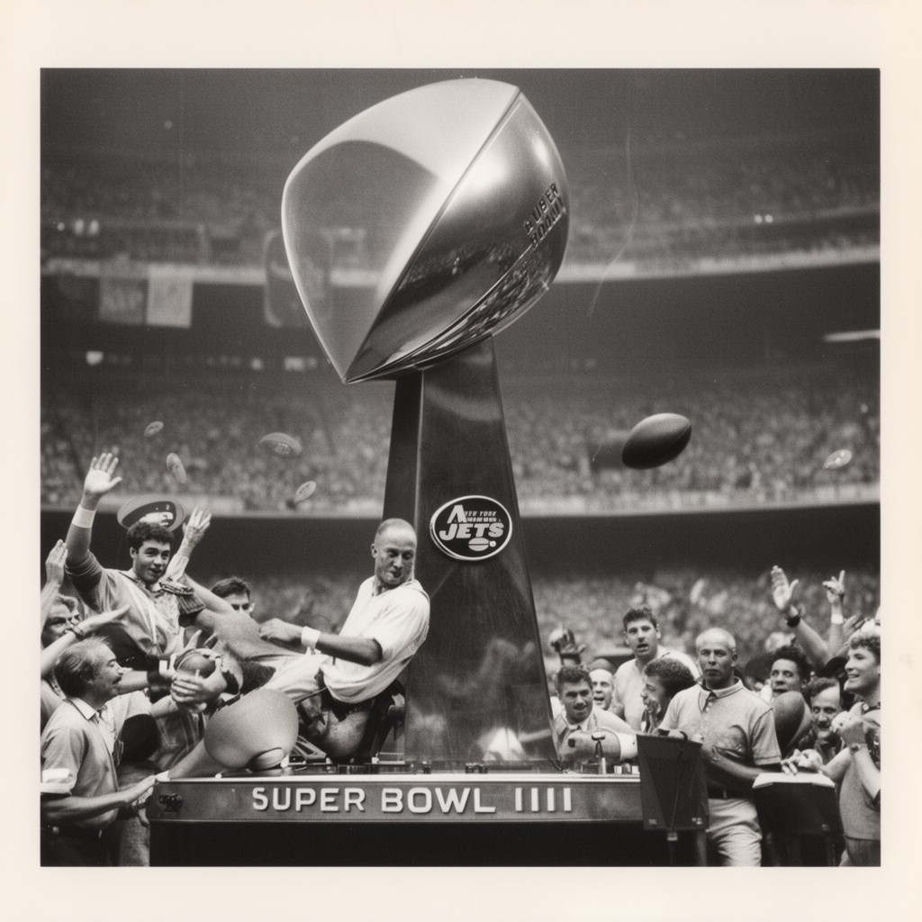 AI-generated illustration of Super Bowl III