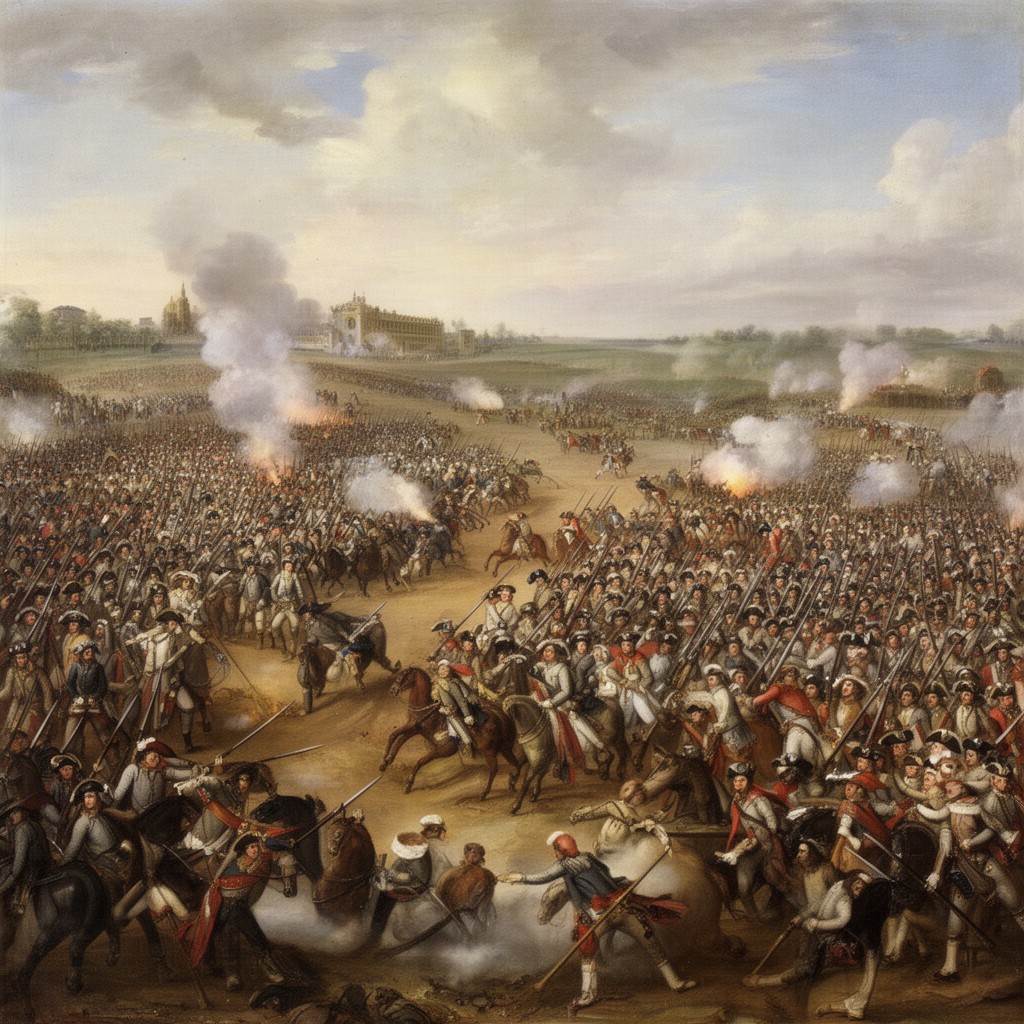 AI-generated illustration of Battle of Leuthen
