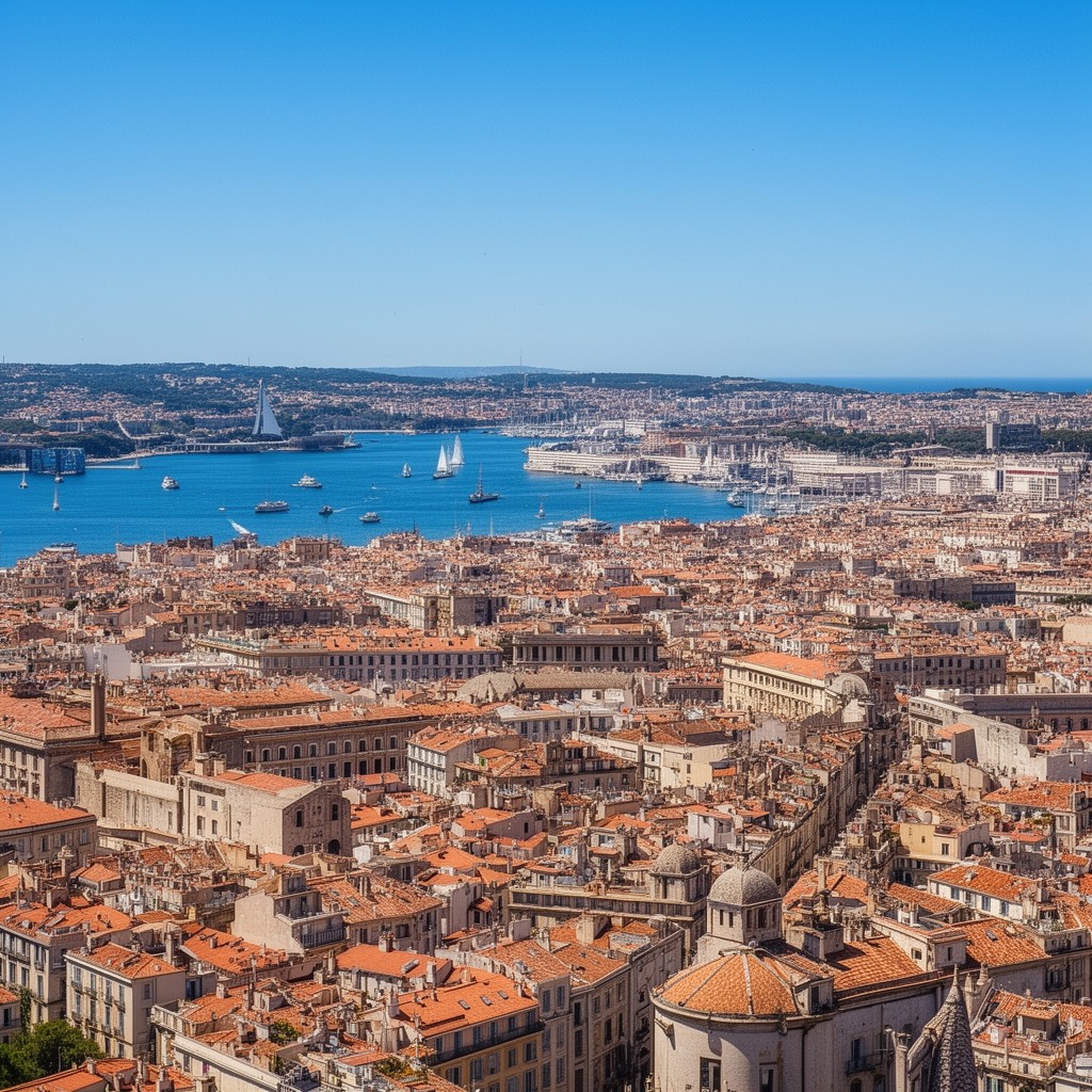 AI-generated illustration of Marseille