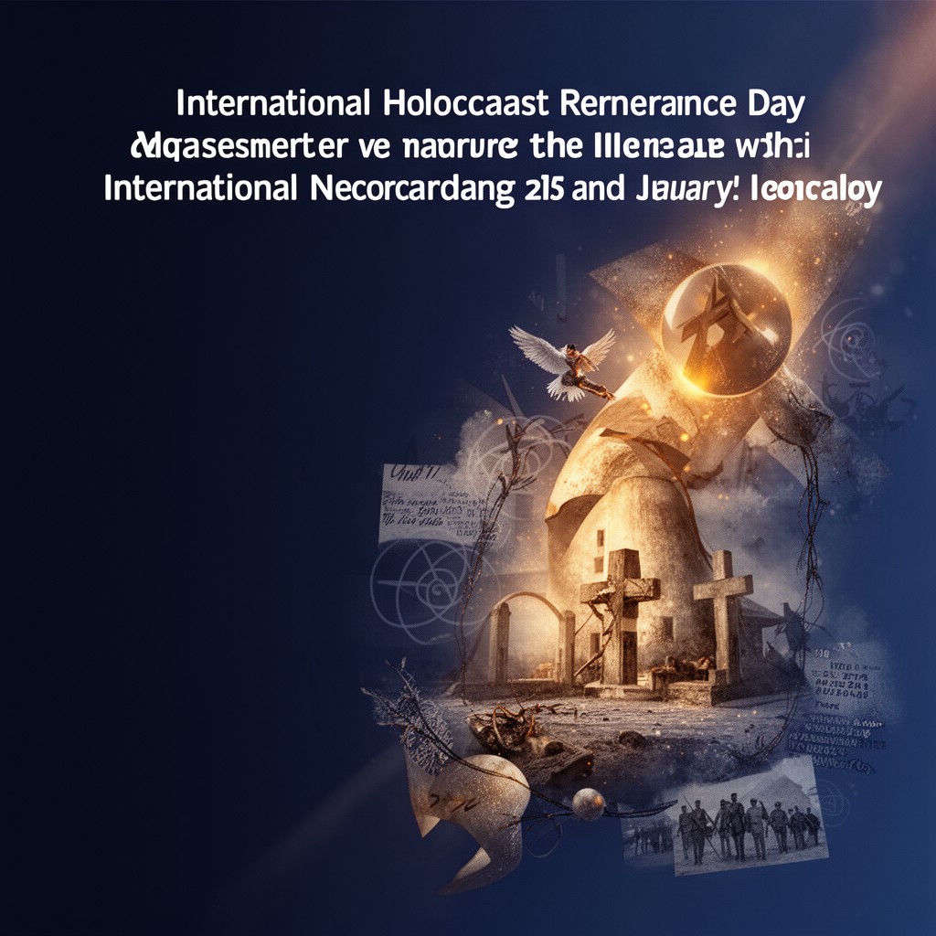 AI-generated illustration of InternationalHolocaustRemembranceDay
