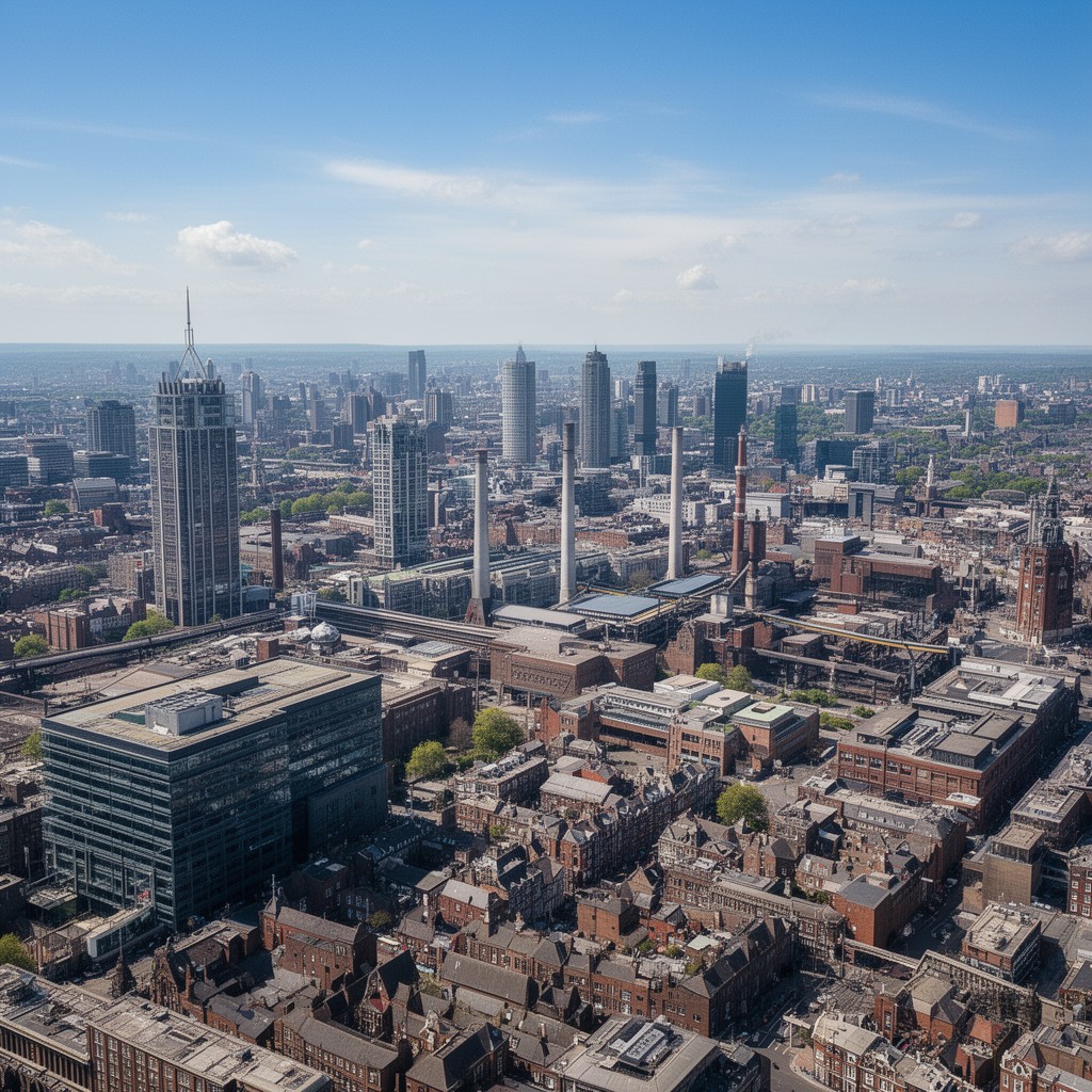 AI-generated illustration of West Midlands